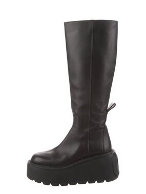 Valentino Garavani Black Platform Knee-High Boots